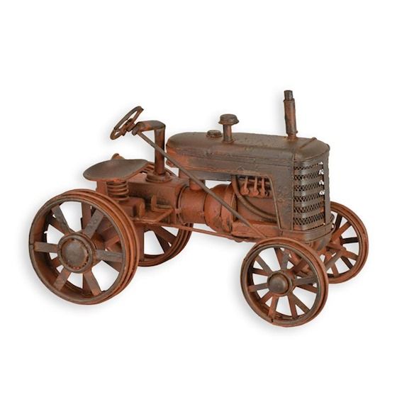 Model tractor antik rusty