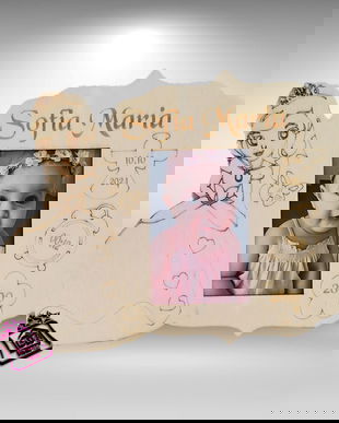 Rama bebelus personalizata,de perete,gravat,model Printesa