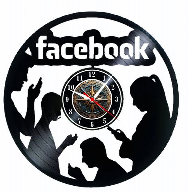 FACEBOOK- ceas de perete