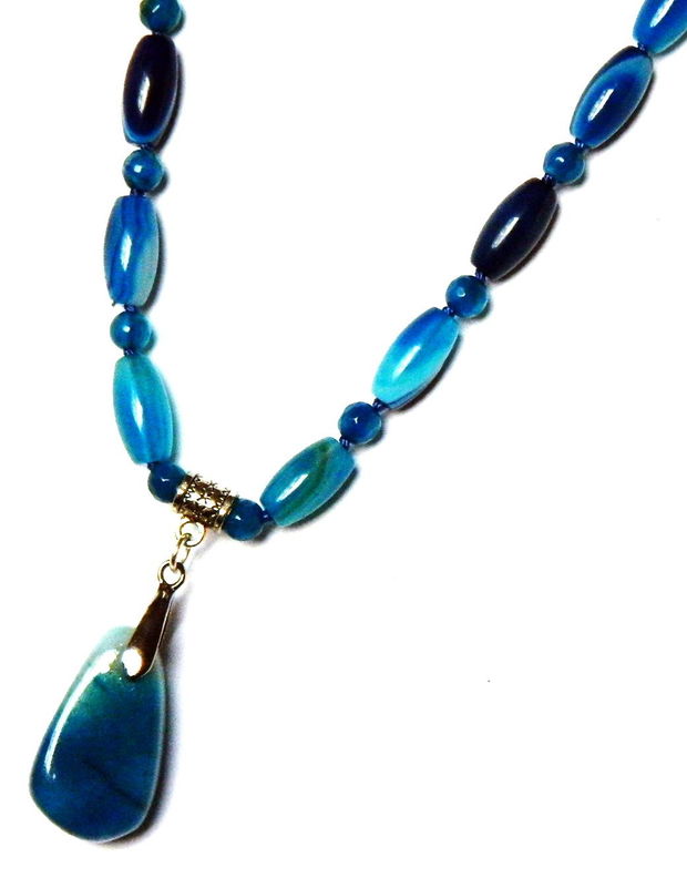 Set cu Agate bleu (038)