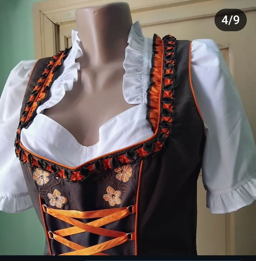 Rochie/sarafan cu bustiera și sort, Oktoberfest