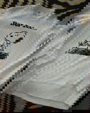 bluza crem simpatica M Zara