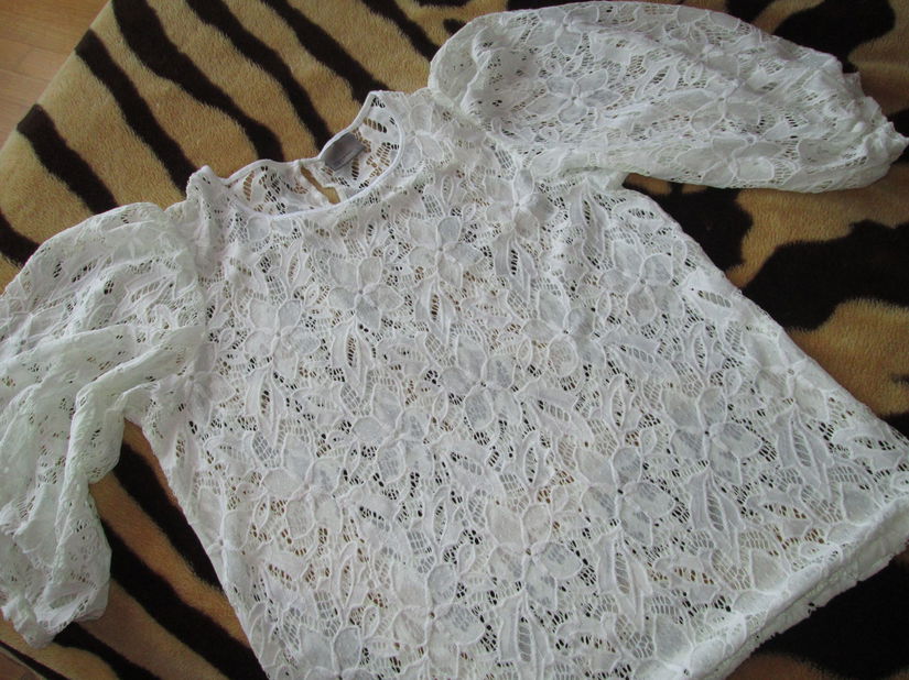 bluza alba eleganta L/M