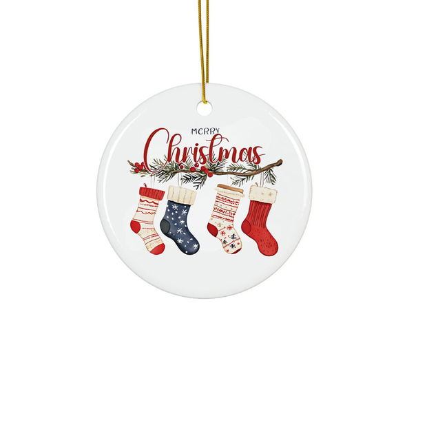 Ornament Acrilic Merry Christmas, cadou Craciun, 8 cm, alb , ideal pentru colegi, prieteni, familie, etc,