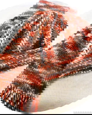 set fular si caciula in culori de toamna