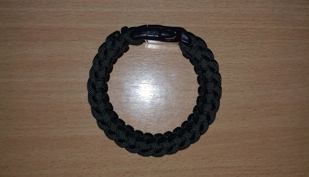 Brățară paracord verde pădurar Aquarius cu cu închizătoare trident