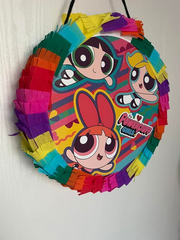 Pinata Aniversari Copii, 35 cm, model PowerPuff Girls