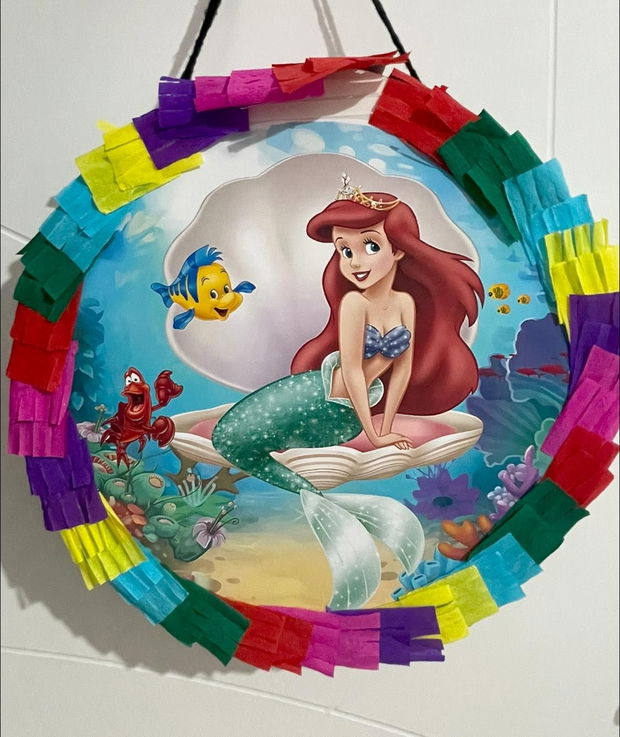 Pinata Aniversari Copii, 35 cm, model Ariel (Mica Sirena)