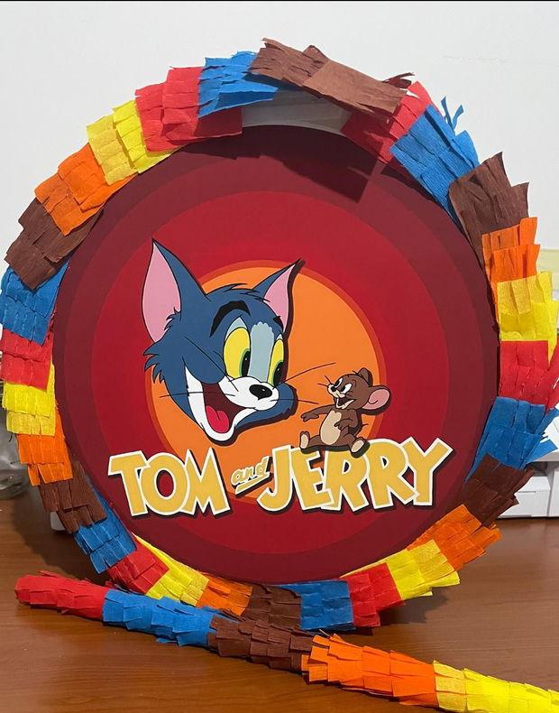 Pinata Aniversari Copii, 35 cm, model Tom si Jerry