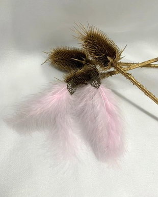 Cercei handmade din pene naturale