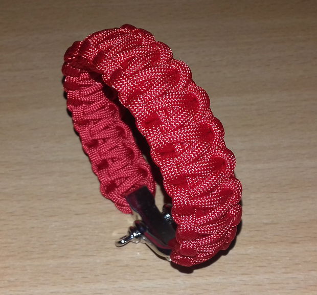 Set paracord roșu brățară și breloc