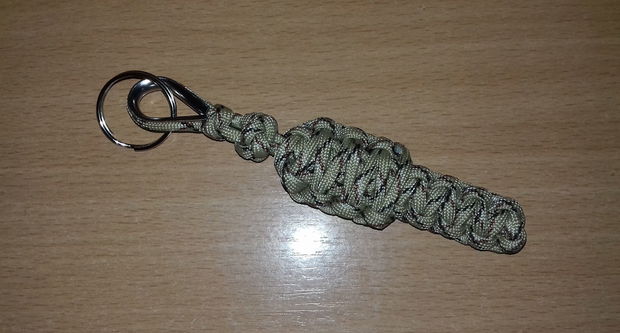 Set paracord roșu brățară și breloc