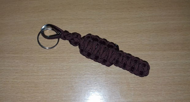 Set paracord roșu brățară și breloc