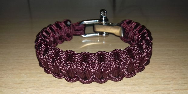 Set paracord roșu brățară și breloc