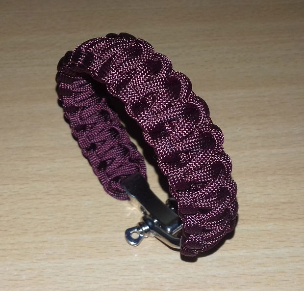 Set paracord roșu brățară și breloc