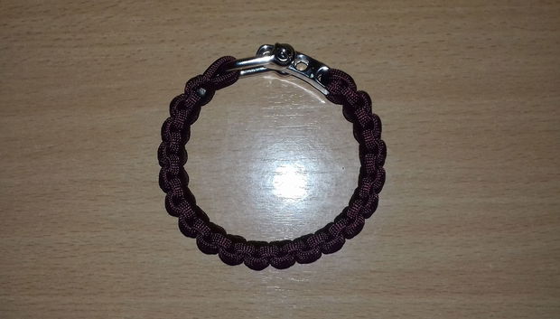 Set paracord roșu brățară și breloc