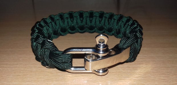 Set paracord roșu brățară și breloc