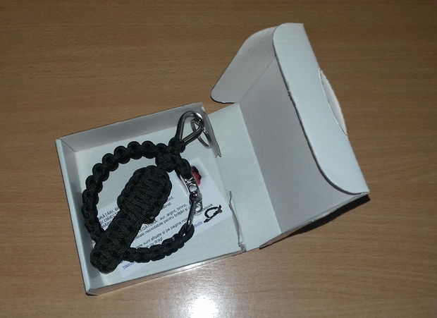 Set paracord roșu brățară și breloc