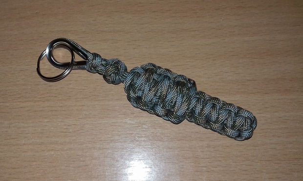 Set paracord roșu brățară și breloc