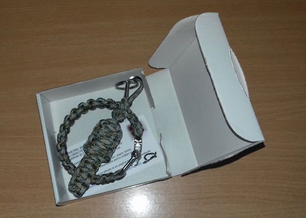 Set paracord roșu brățară și breloc