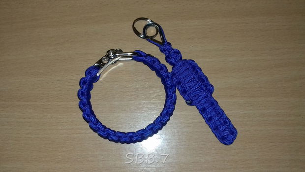 Set paracord roșu brățară și breloc