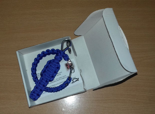 Set paracord roșu brățară și breloc