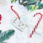 Glob personalizat din lemn - Cozy Christmas
