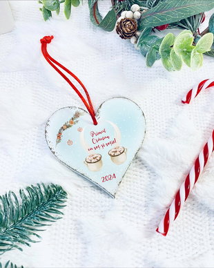 Glob personalizat din lemn - Cozy Christmas