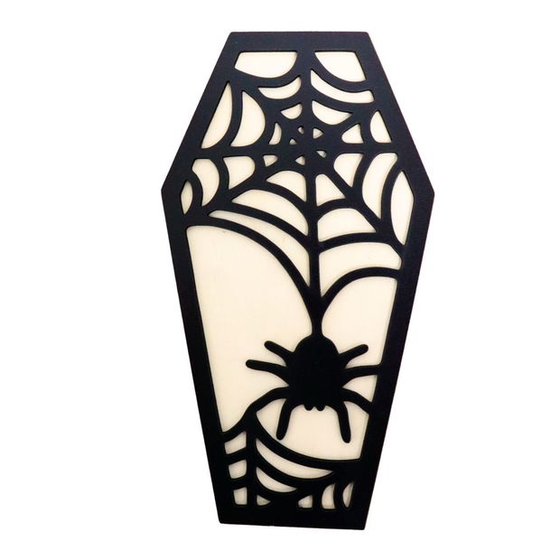 Decoratiune de Halloween, Lemn, Negru, 30×16 cm, DH046