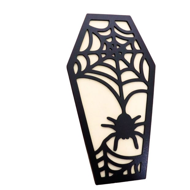 Decoratiune de Halloween, Lemn, Negru, 30×16 cm, DH046