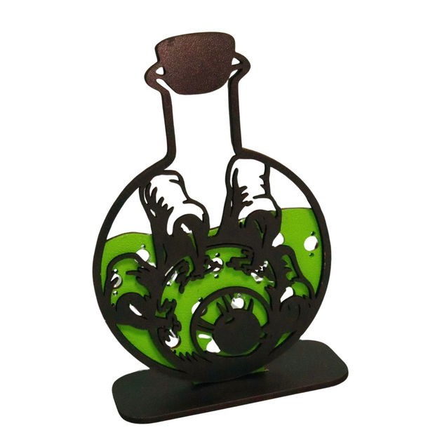 Decoratiune de Halloween, Lemn, Verde, DH067