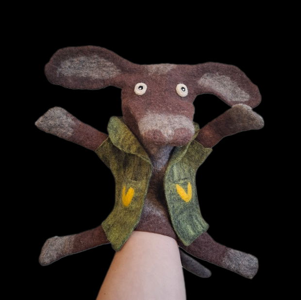 Marionetă din  lănă/Hand Puppet from wool.