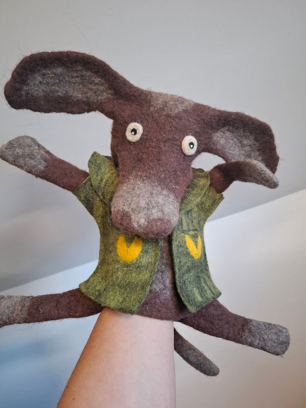 Marionetă din  lănă/Hand Puppet from wool.