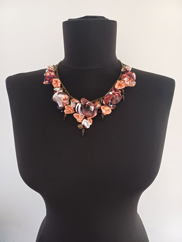 Colier floral scurt "Autumn Vibes"