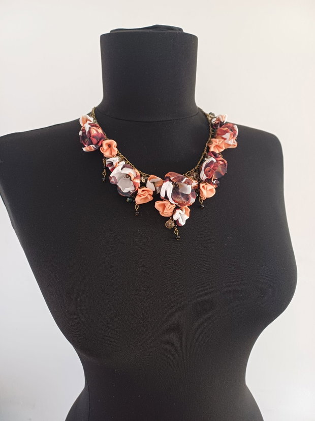 Colier floral scurt "Autumn Vibes"