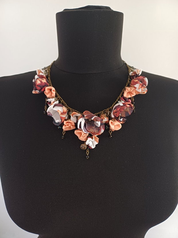 Colier floral scurt "Autumn Vibes"