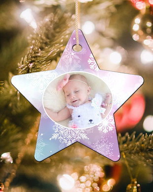 Decoratiune pom Craciun forma stea