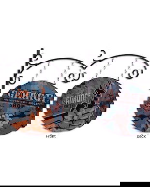 Decoratiune metalica pentru perete cu doua fete