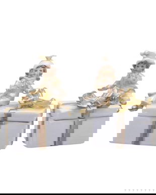 Set doua cutiute bijuterii din portelan