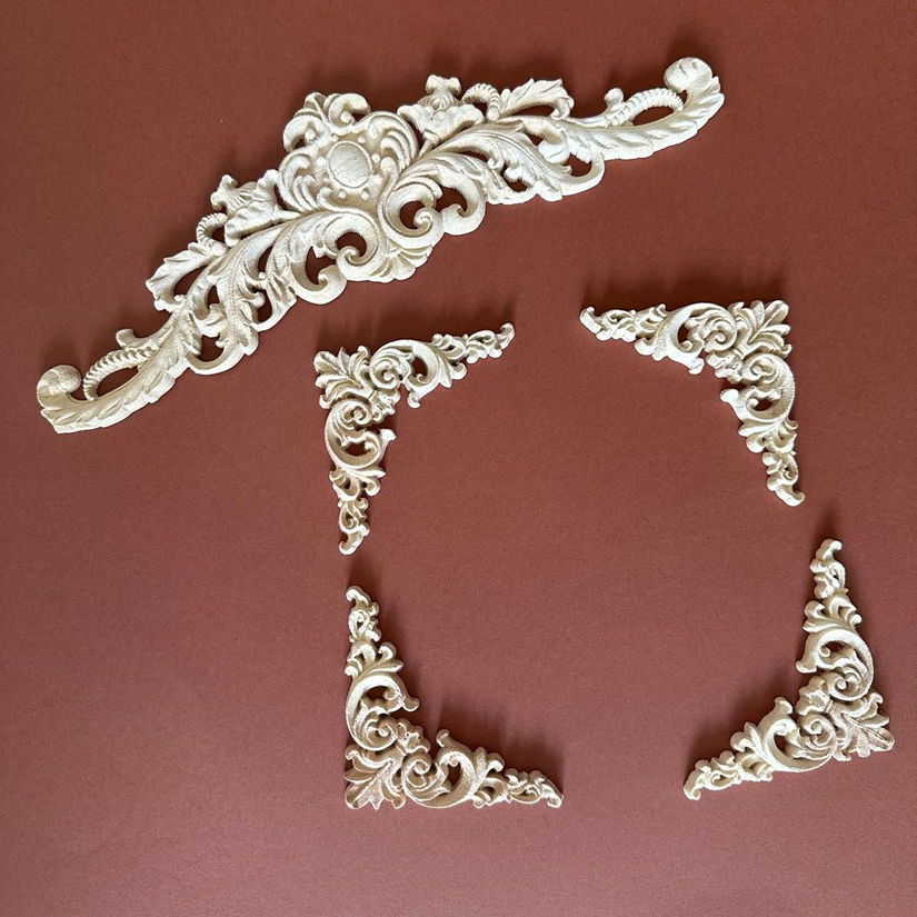 Set Ornamente din lemn pentru mobilier