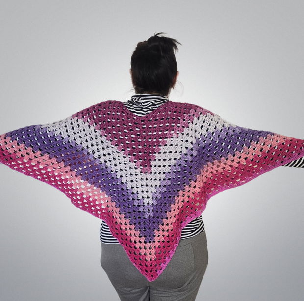 Poncho granny square