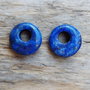 Lapis lazuli, donut 18 mm (2 buc)