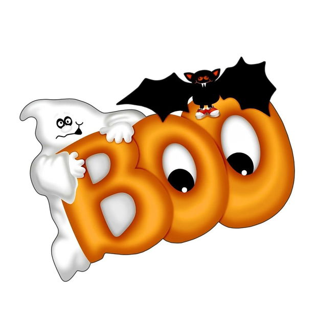 Decoratiune de Halloween, Boo, Portocaliu, 30×20 cm, DH090