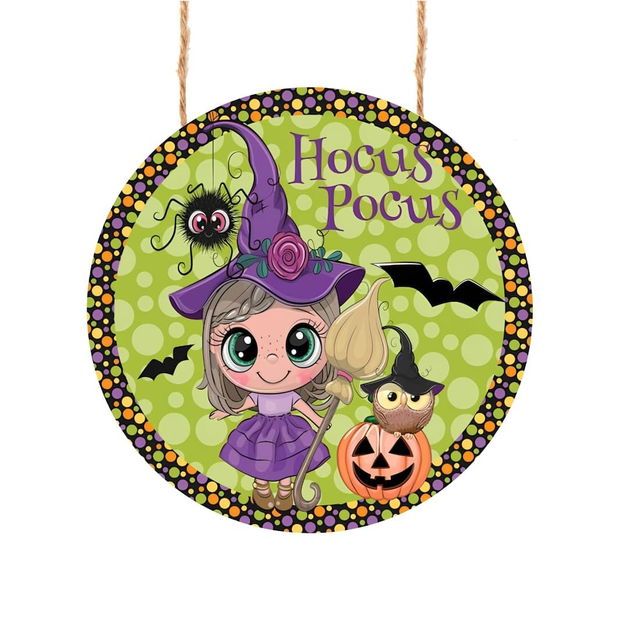 Decoratiune de Halloween, Happy Halloween, Multicolor, 40×40 cm, DH100