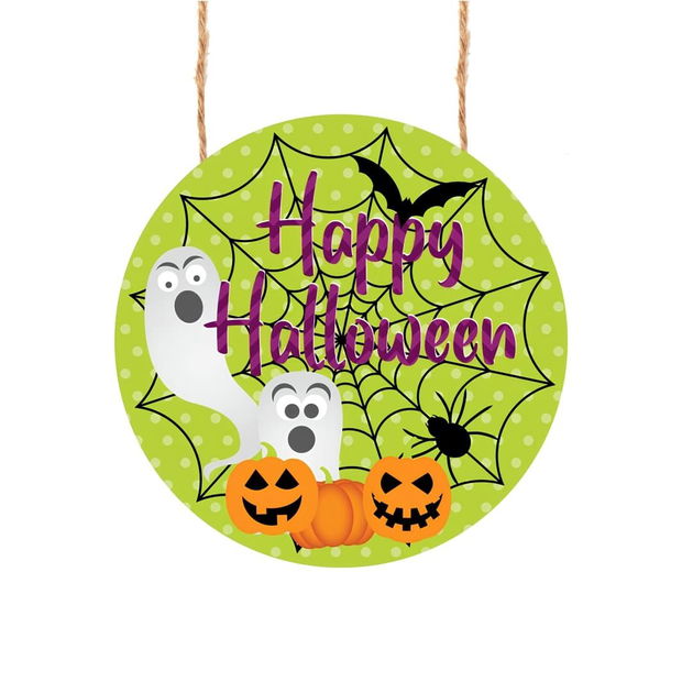 Decoratiune de Halloween, Happy Halloween, Multicolor, 40×40 cm, DH101