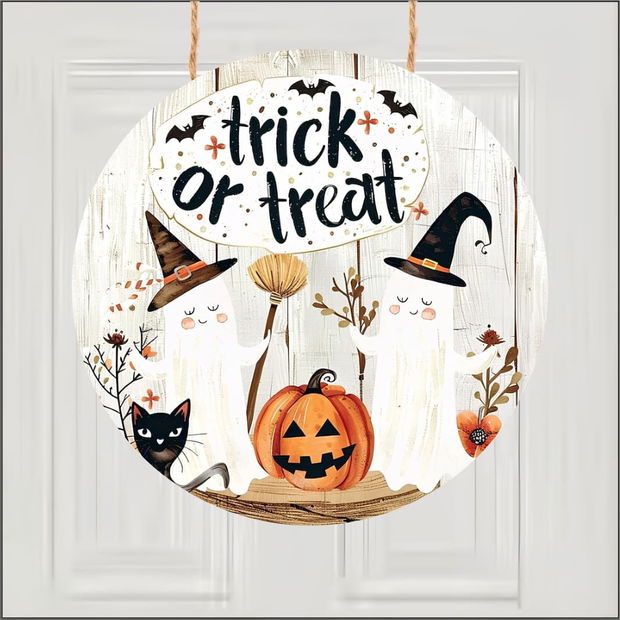 Decoratiune de Halloween, Happy Halloween, Multicolor, 40×40 cm, DH105