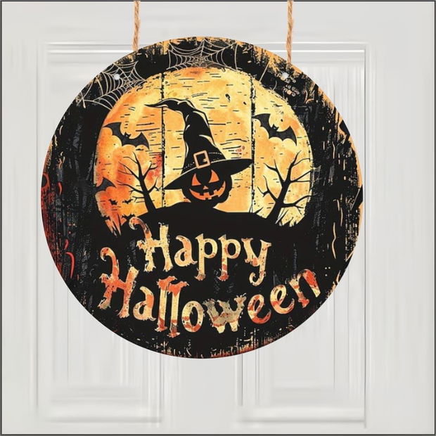 Decoratiune de Halloween, Happy Halloween, Multicolor, 40×40 cm, DH107