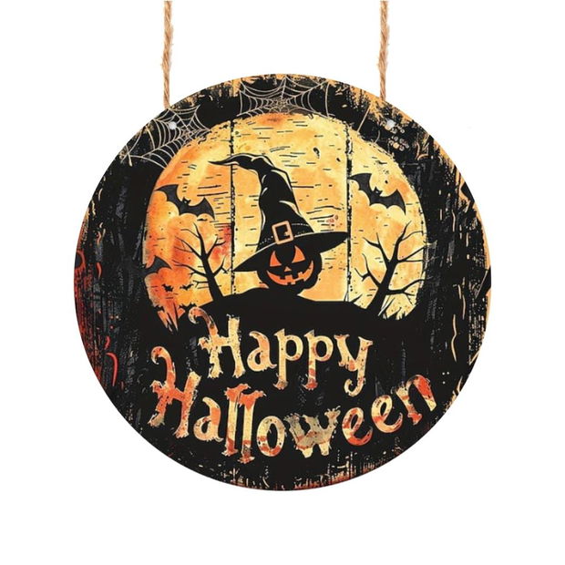 Decoratiune de Halloween, Happy Halloween, Multicolor, 40×40 cm, DH107