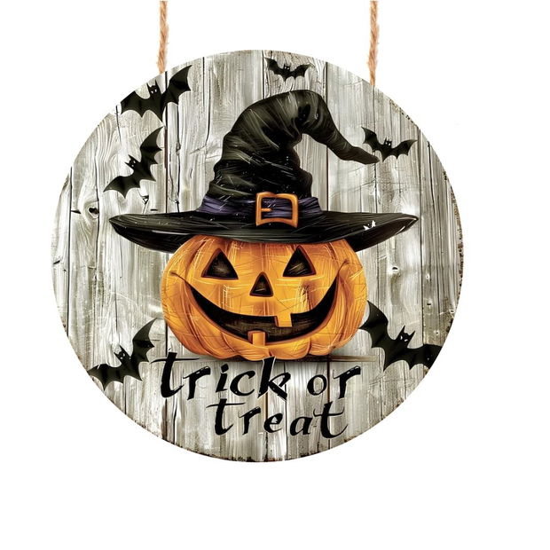 Decoratiune de Halloween, Happy Halloween, Multicolor, 40×40 cm, DH108