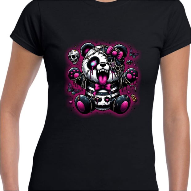 Tricou De Halloween, Dama, Negru, THC25